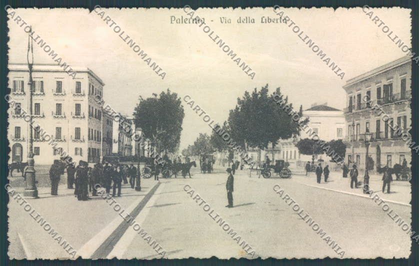 Palermo Città Viale Libertà cartolina ZT8224 – fronte