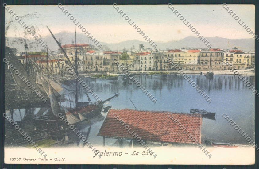 Palermo Città La Cala cartolina ZT8230 – fronte