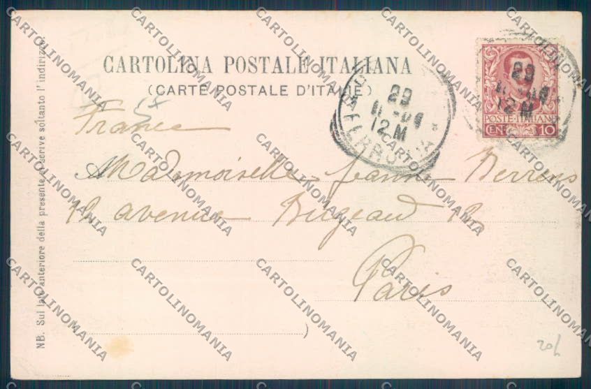 Palermo Città La Cala cartolina ZT8230 – retro
