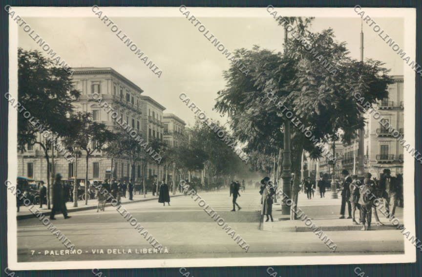 Palermo Città Viale Libertà Foto cartolina ZT8234 – fronte
