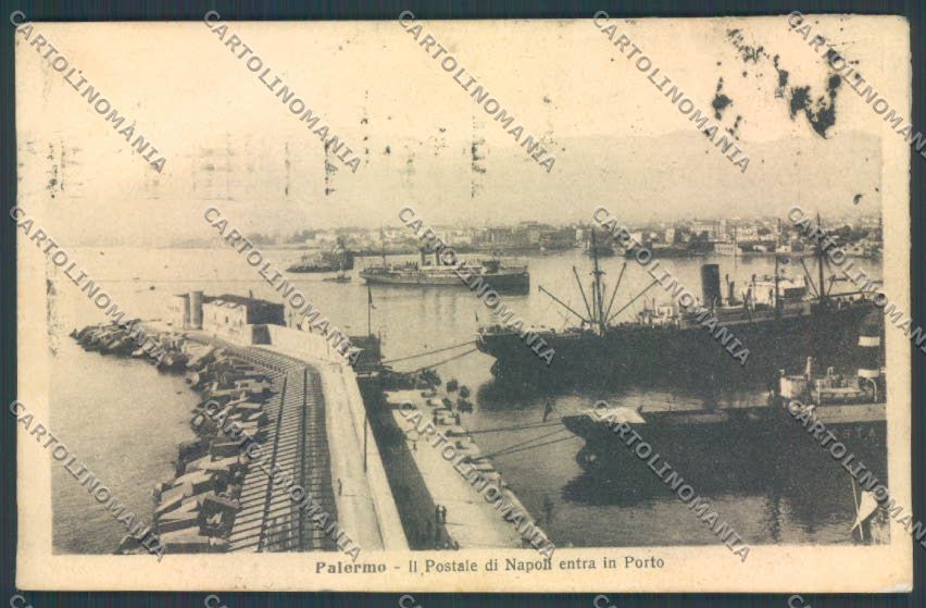 Palermo Città Postale Napoli PIEGHINE STRAPPINO cartolina ZT8238 – fronte