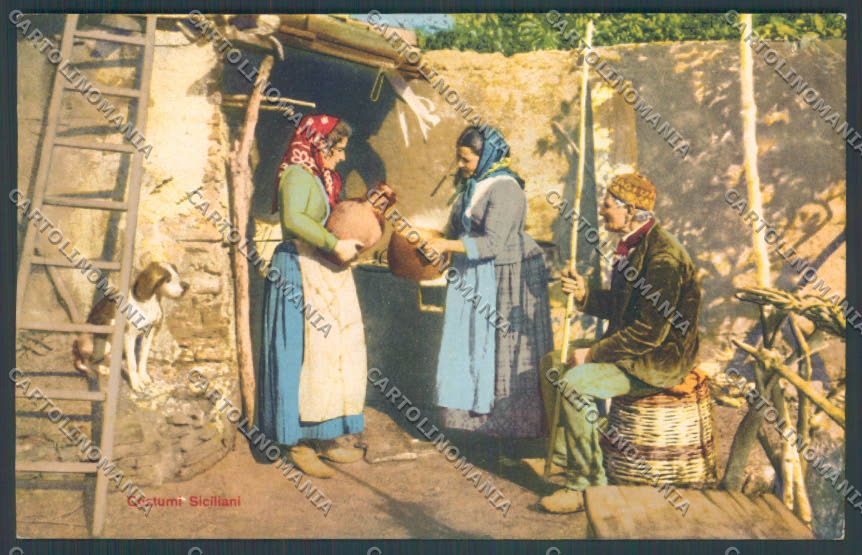Palermo Costumi cartolina ZT8250 – fronte