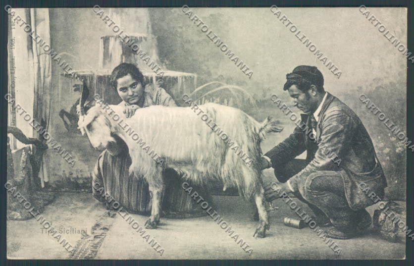 Palermo Costumi Capre cartolina ZT8252 – fronte
