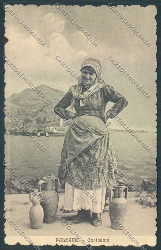 Palermo Costumi Monte Pellegrino cartolina ZT8254 – fronte
