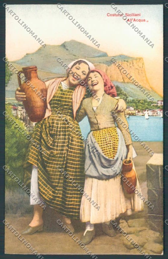 Palermo Costumi Monte Pellegrino cartolina ZT8257 – fronte