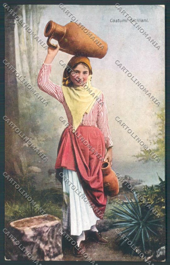 Palermo Costumi cartolina ZT8260 – fronte