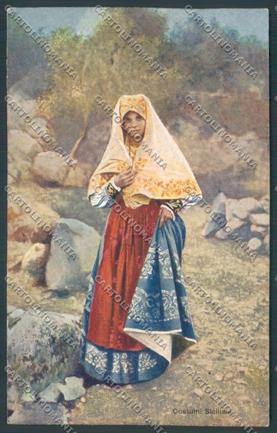 Palermo Costumi cartolina ZT8263 – fronte