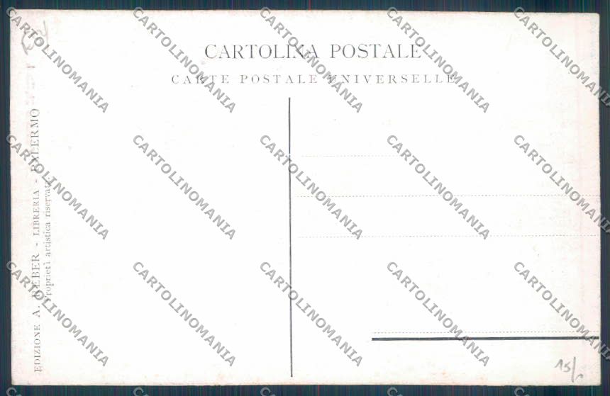 Palermo Costumi cartolina ZT8263 – retro