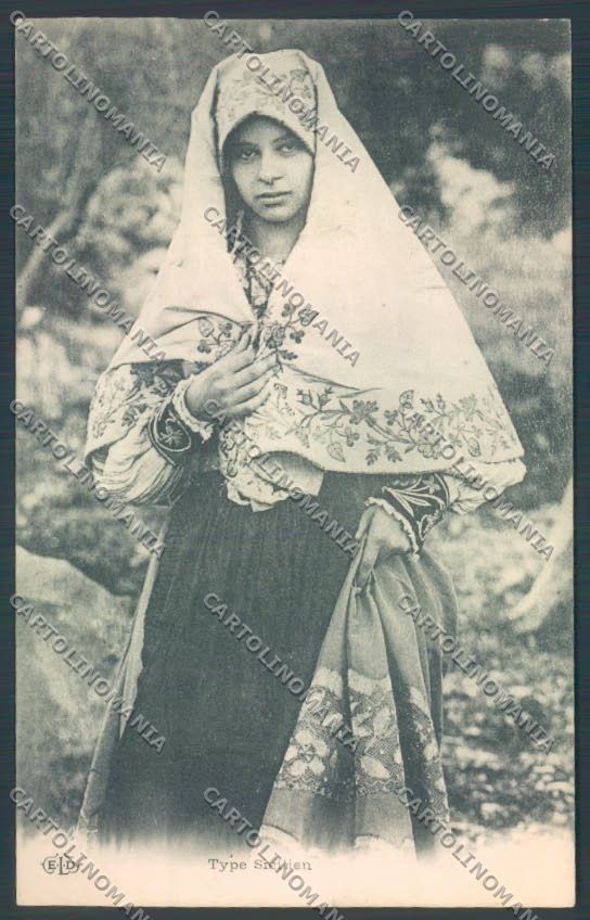 Palermo Costumi cartolina ZT8268 – fronte