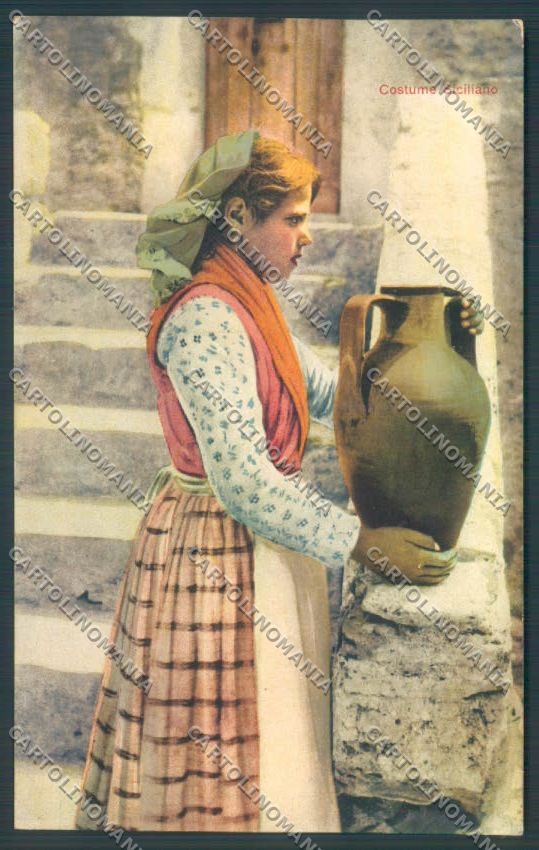 Palermo Costumi cartolina ZT8269 – fronte