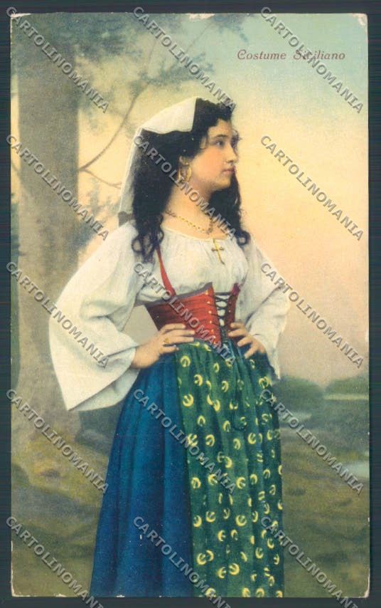 Palermo Costumi cartolina ZT8275 – fronte