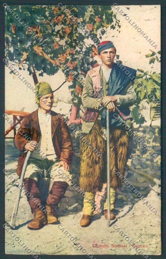 Palermo Costumi Caprai cartolina ZT8289 – fronte