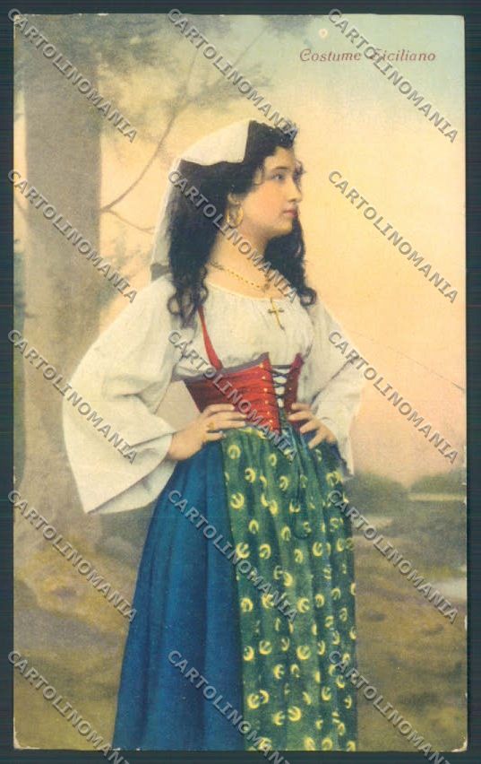 Palermo Costumi cartolina ZT8291 – fronte