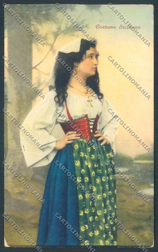Palermo Costumi cartolina ZT8293 – fronte