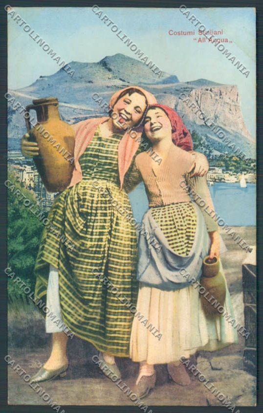 Palermo Costumi Monte Pellegrino cartolina ZT8294 – fronte