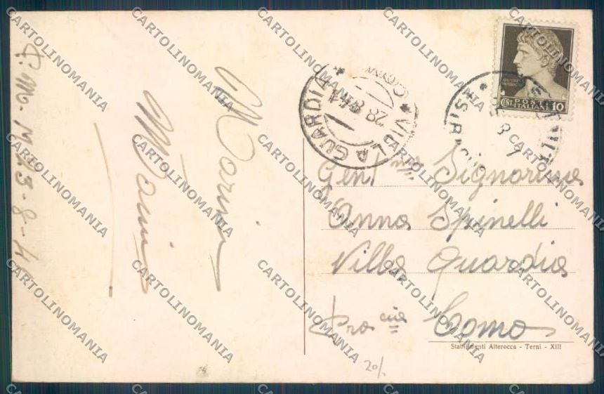 Palermo Costumi cartolina ZT8296 – retro