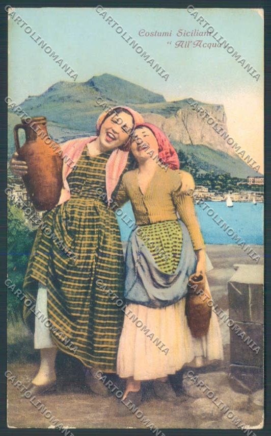 Palermo Costumi Monte Pellegrino cartolina ZT8314 – fronte