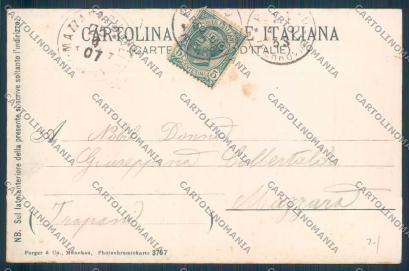 Palermo Costumi cartolina ZT8316 – retro