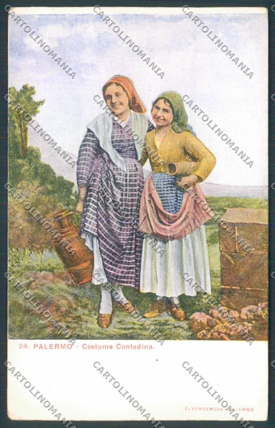 Palermo Costumi cartolina ZT8317 – fronte