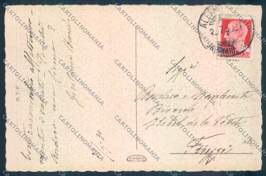 Palermo Carretto Siciliano Asino cartolina ZT8320 – retro