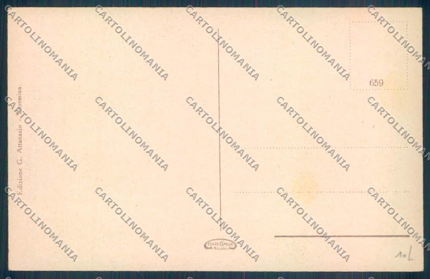 Palermo Carretto Siciliano Monte Pellegrino Asino cartolina ZT8344 – retro