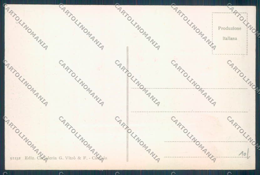 Catania Carretto Siciliano Asino cartolina ZT8347 – retro