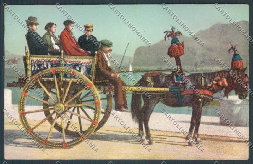 Palermo Carretto Siciliano Asino cartolina ZT8372 – fronte
