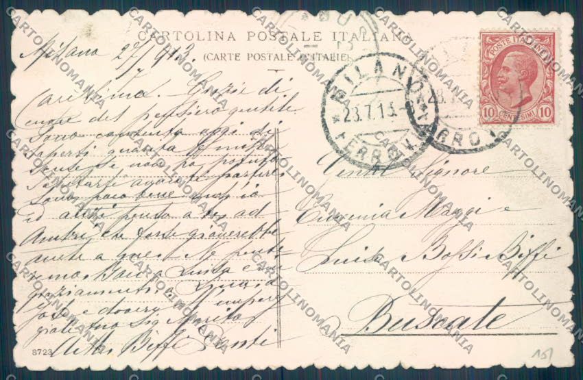 Palermo Carretto Siciliano Asino ABRASA cartolina ZT8376 – retro
