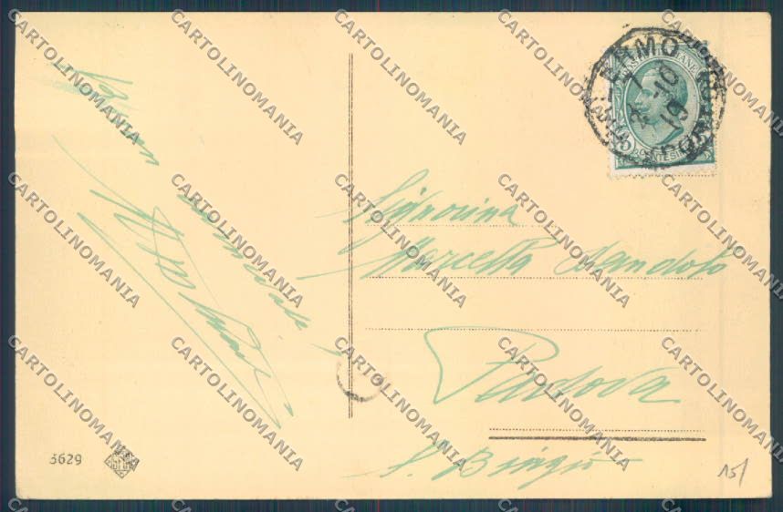 Palermo Carretto Siciliano Asino cartolina ZT8382 – retro