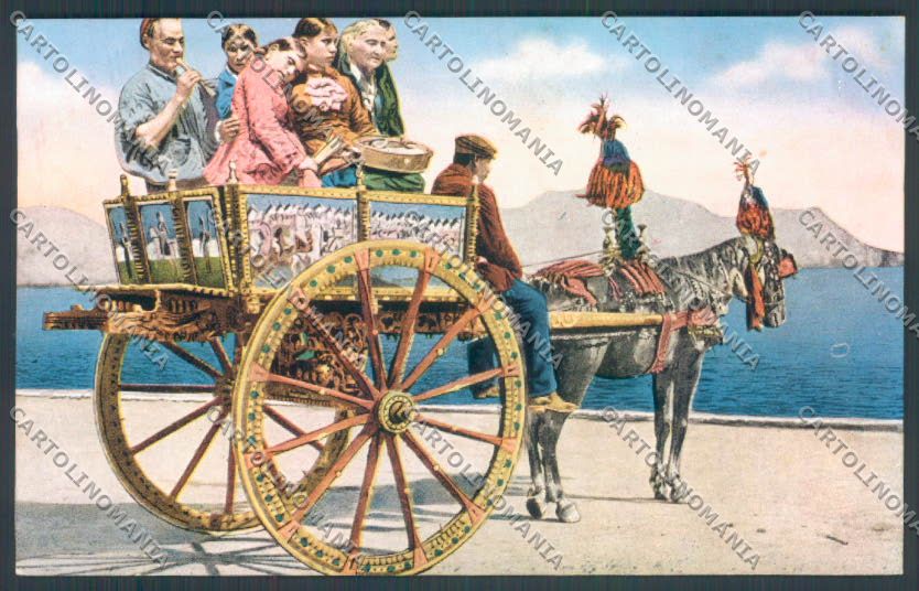 Palermo Carretto Siciliano Asino cartolina ZT8393 – fronte