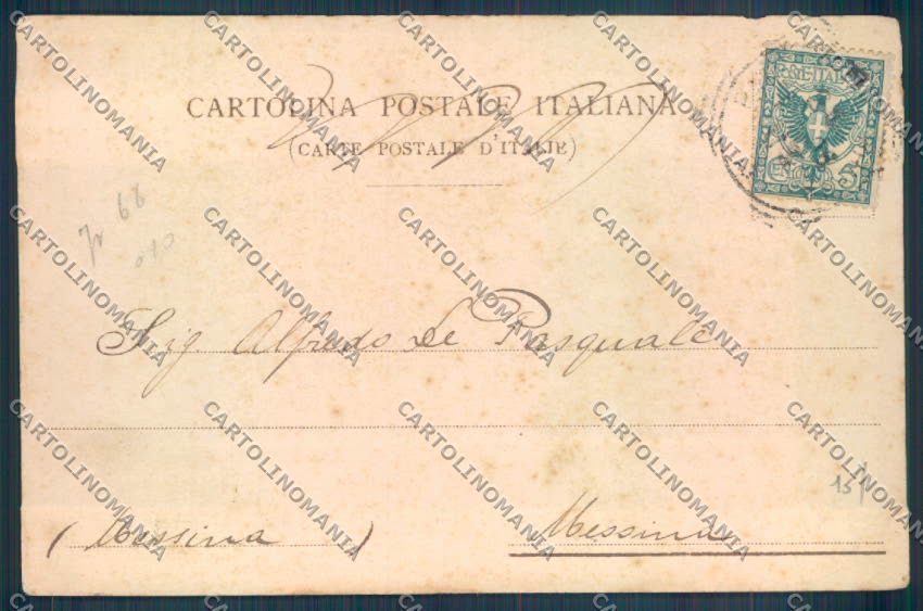 Palermo Carretto Siciliano ABRASA Asino cartolina ZT8434 – retro