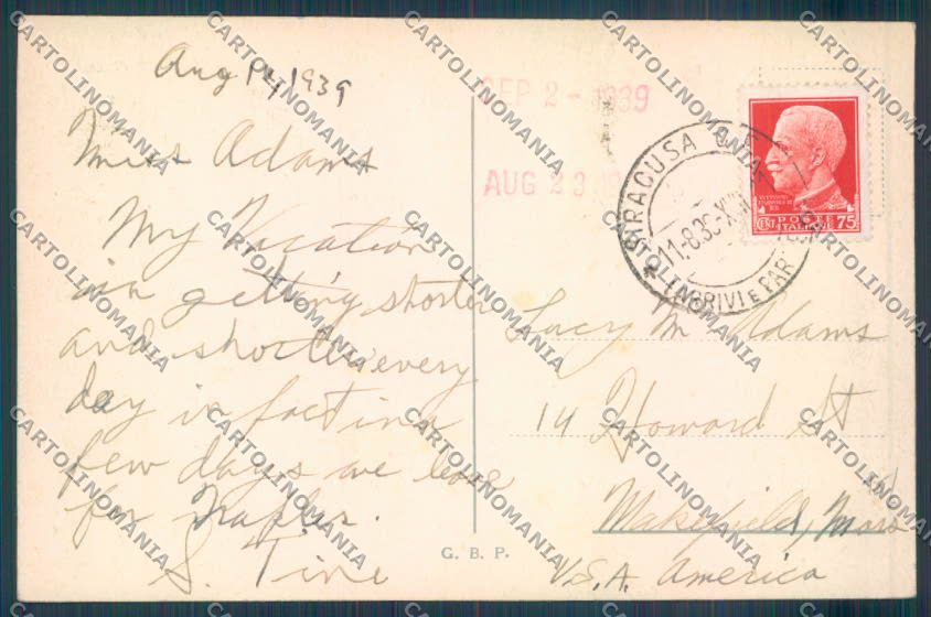 Palermo Carretto Siciliano Asino cartolina ZT8439 – retro