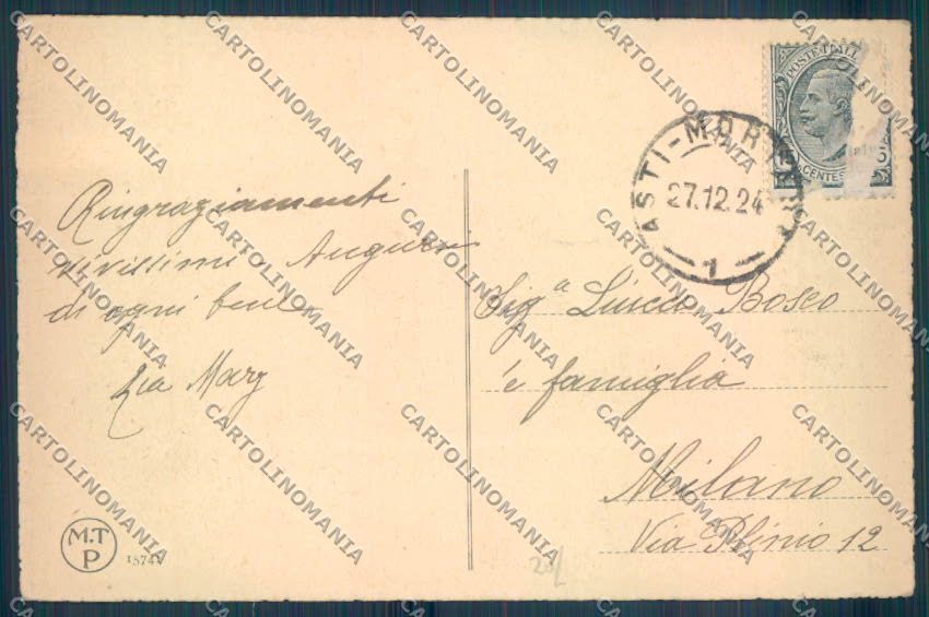Palermo Carretto Siciliano PIEGHINE Asino cartolina ZT8447 – retro
