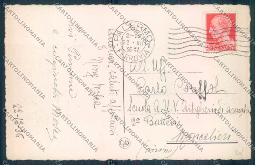 Palermo Carretto Siciliano Asino cartolina ZT8448 – retro