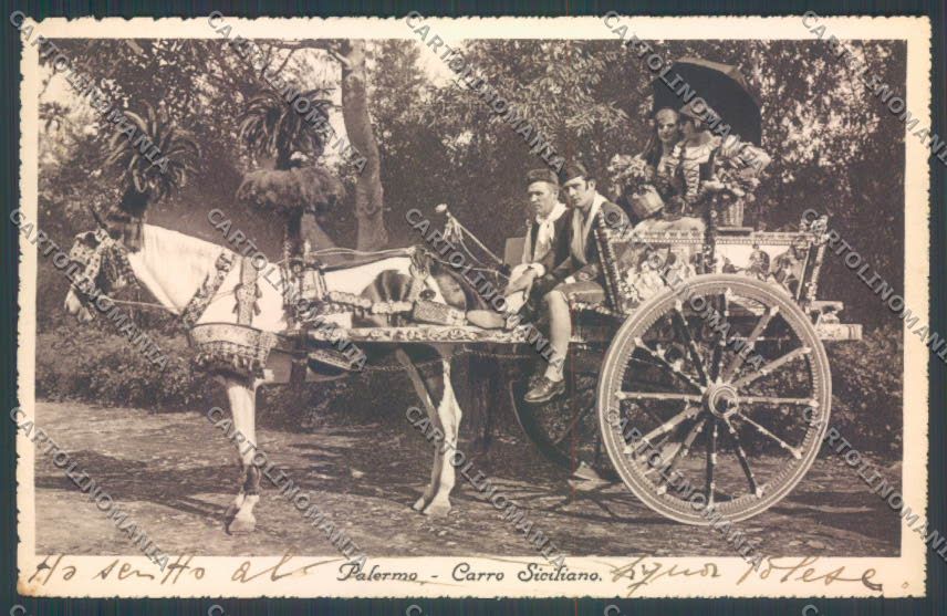 Palermo Carretto Siciliano cartolina ZT8450 – fronte