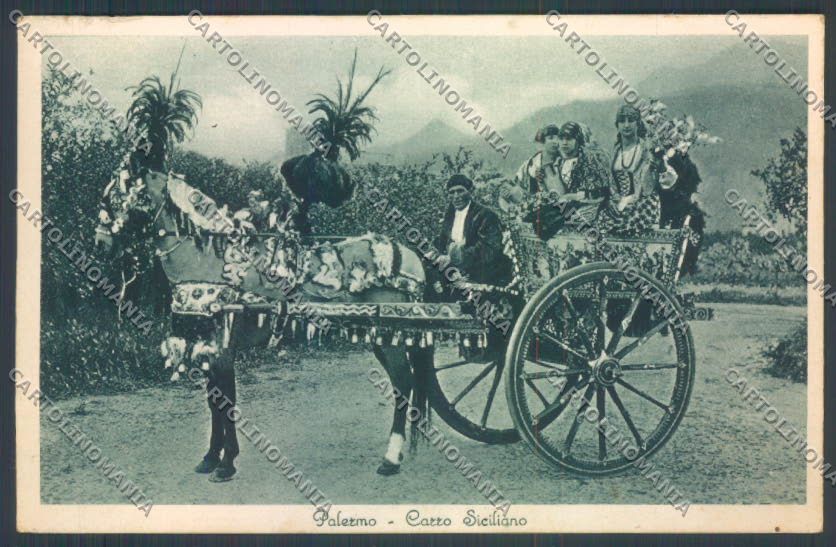 Palermo Carretto Siciliano cartolina ZT8451 – fronte