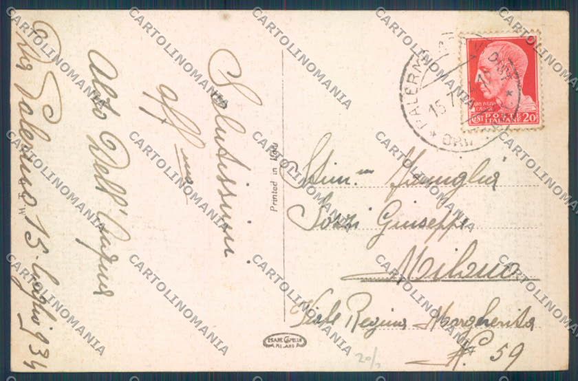 Palermo Carretto Siciliano cartolina ZT8451 – retro