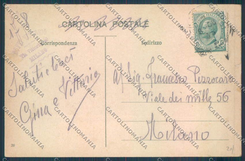 Palermo Carretto Siciliano Asino cartolina ZT8454 – retro