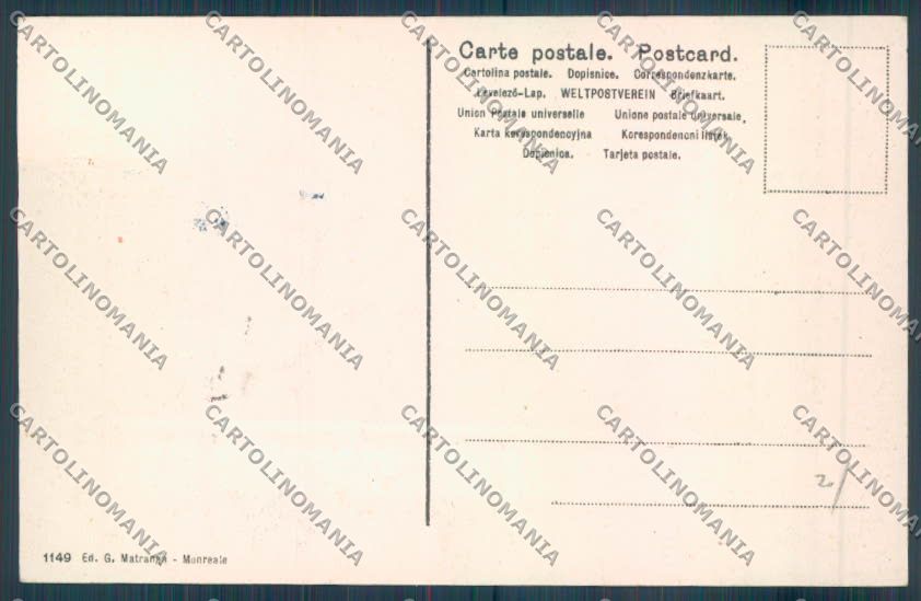 Palermo Carretto Siciliano Dipinta Asino cartolina ZT8458 – retro