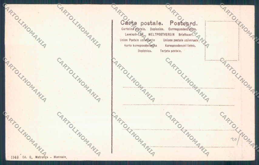 Palermo Carretto Siciliano Dipinta Asino cartolina ZT8463 – retro