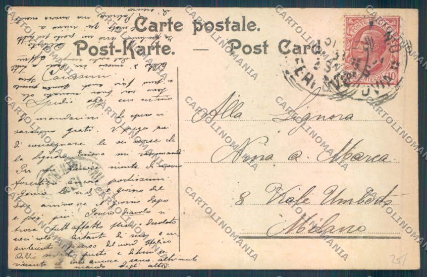 Palermo Carretto Siciliano Asino cartolina ZT8466 – retro