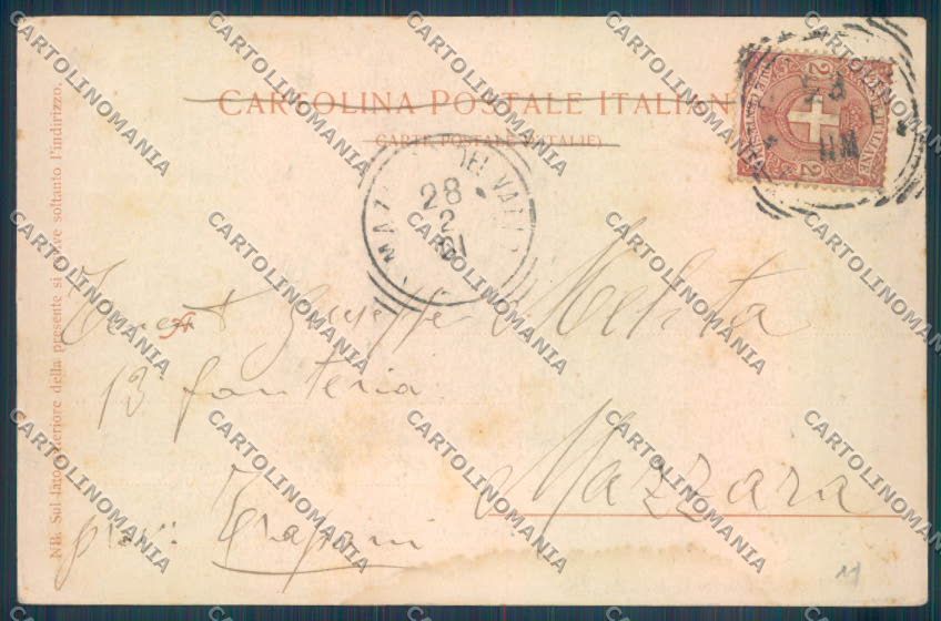 Palermo Monreale PIEGA cartolina ZT8472 – retro