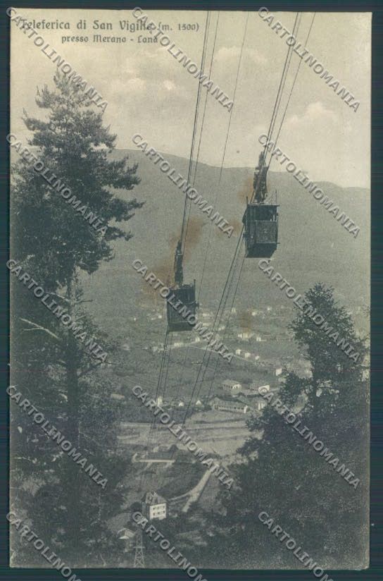 Bolzano Merano Funivia MACCHIE cartolina ZT8488 – fronte