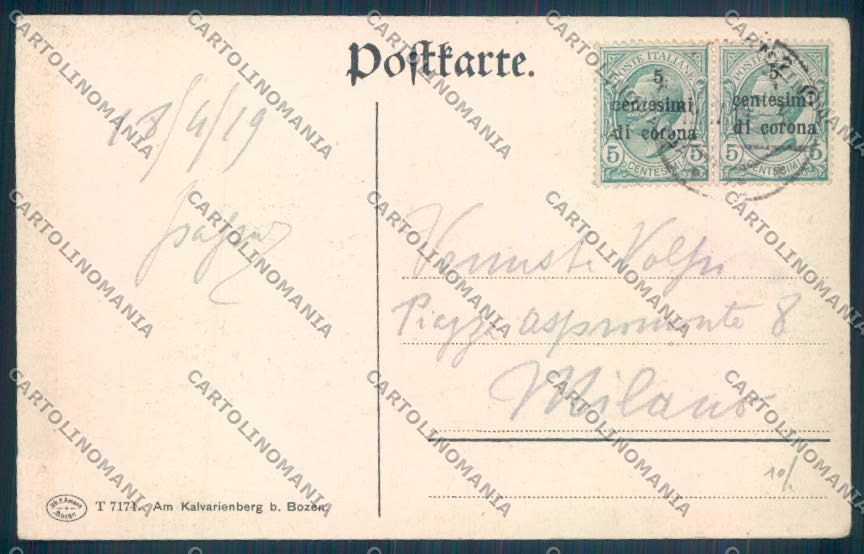 Bolzano Città cartolina ZT8521 – retro