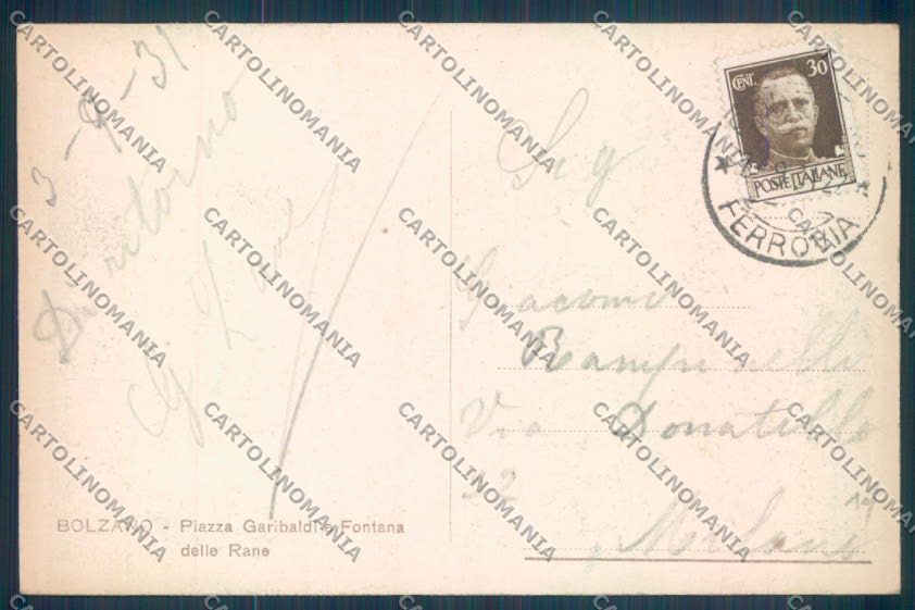Bolzano Città cartolina ZT8537 – retro