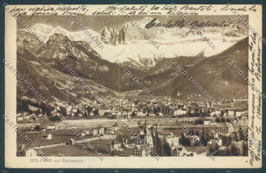 Bolzano Città PIEGA cartolina ZT8552 – fronte