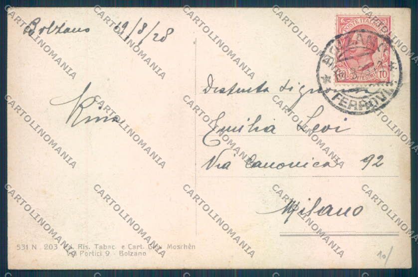 Bolzano Città cartolina ZT8578 – retro