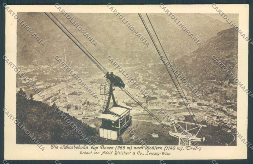 Bolzano Città Funivia cartolina ZT8590 – fronte