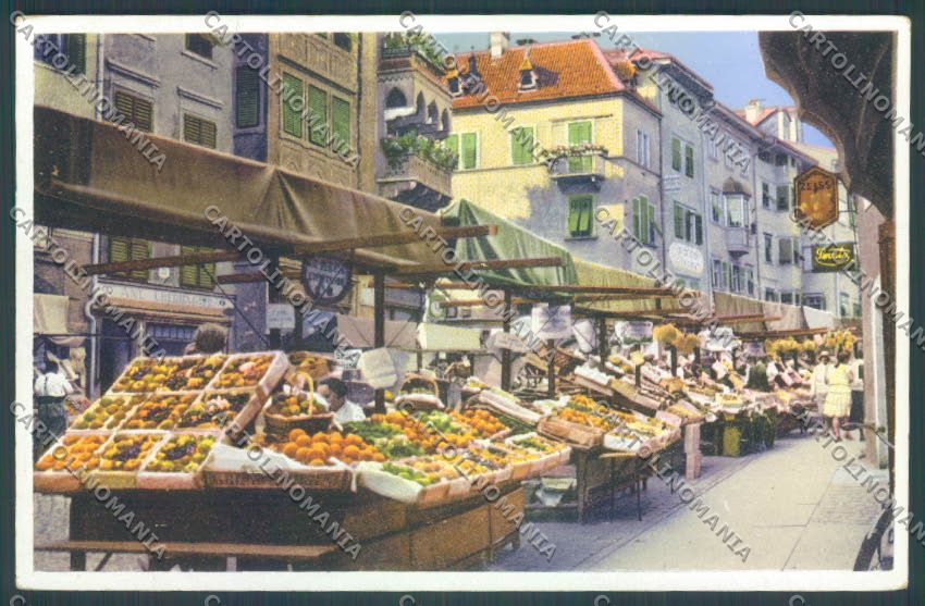 Bolzano Città Mercato cartolina ZT8602 – fronte