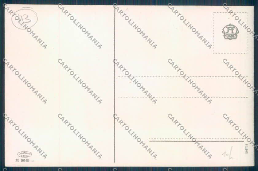 Bolzano Città Mercato Calesse cartolina ZT8603 – retro